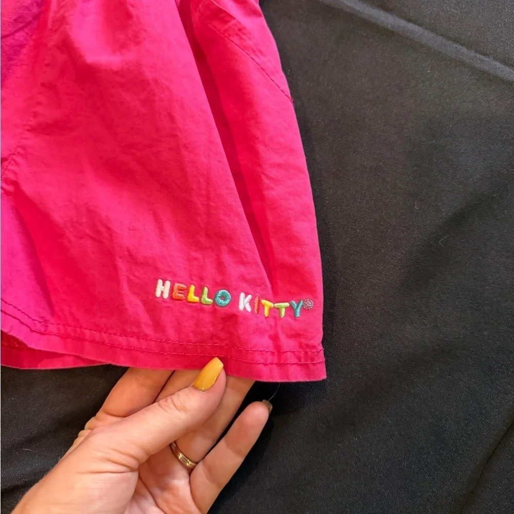 Hello Kitty Fuchsia Romper with Sequined Design